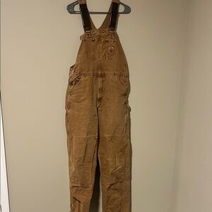 Carhartt Tan Work Overalls with Logo